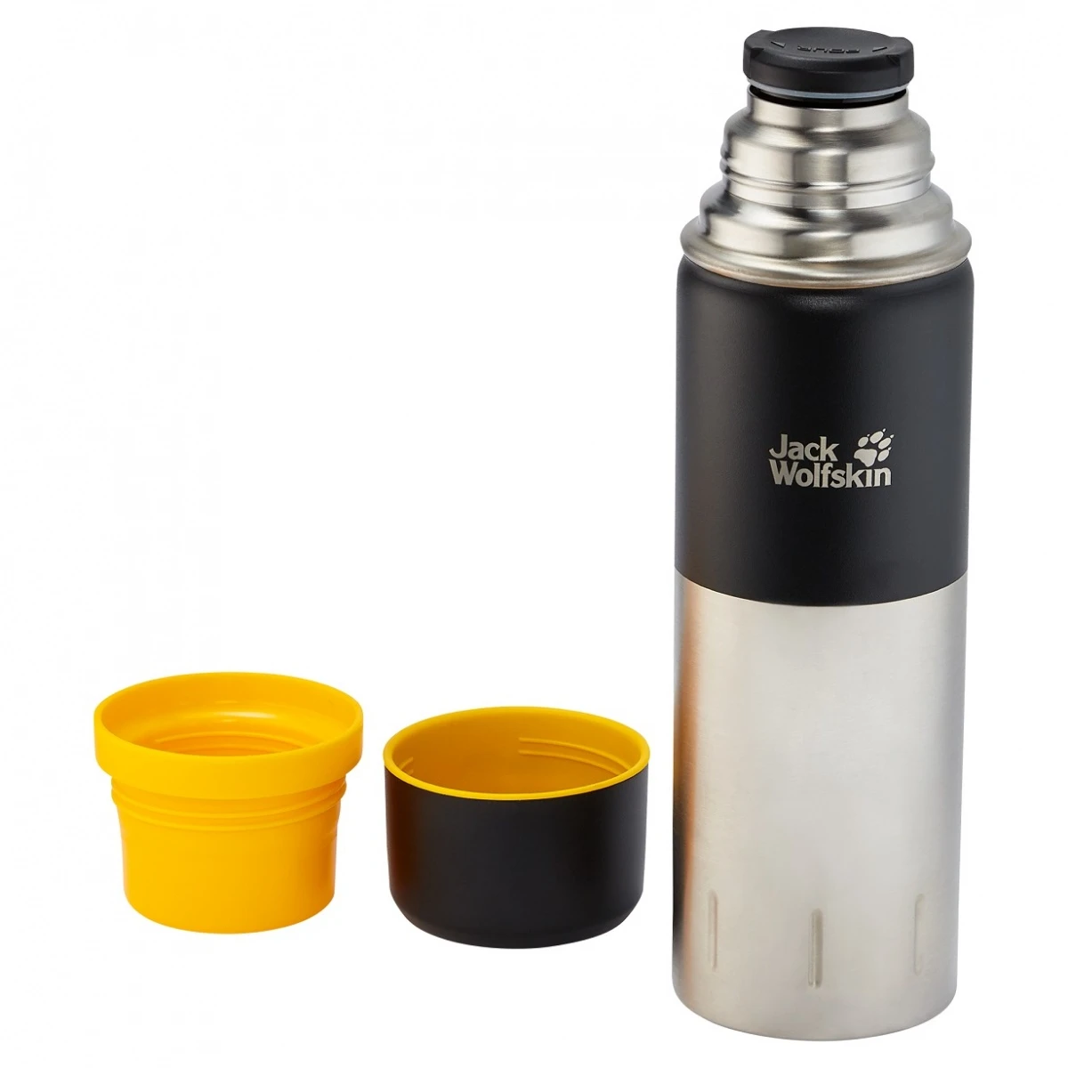 Jack Wolfskin Thermoflasche Trinkflasche Kolima 1.0 (Edelstahl, Griffige Beschichtung, 2 Tassen) 1 Liter 1 Jack Wolfskin Thermoflasche Trinkflasche Kolima 1.0 (Edelstahl, Griffige Beschichtung, 2 Tassen) 1 Liter