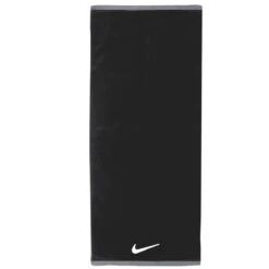 Nike Handtuch Fundamental Towel (100% Baumwolle) Schwarz 80x35cm