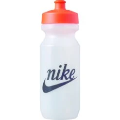 Nike Trinkflasche Big Mouth Just Do It 650ml Transparent/schwarz/orange