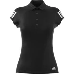 ADIDAS PERFORMANCE Adidas Tennis-Polo Club 3 Stripes Schwarz Damen