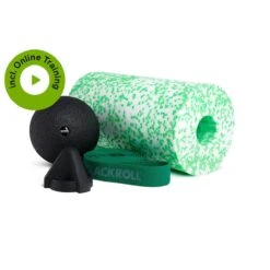 Blackroll Rücken - Back Box Set (Faszienrolle Med Weich, Faszienball Single 12cm, Trigger, Super Band Grün)