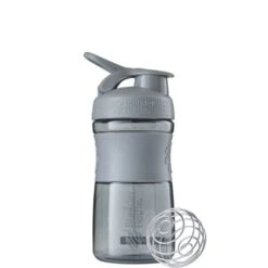 BlenderBottle Trinkflasche Sportmixer Grip 590ml Grau