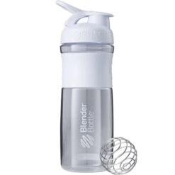 BlenderBottle Trinkflasche Sportmixer Grip 820ml Transparent/weiss