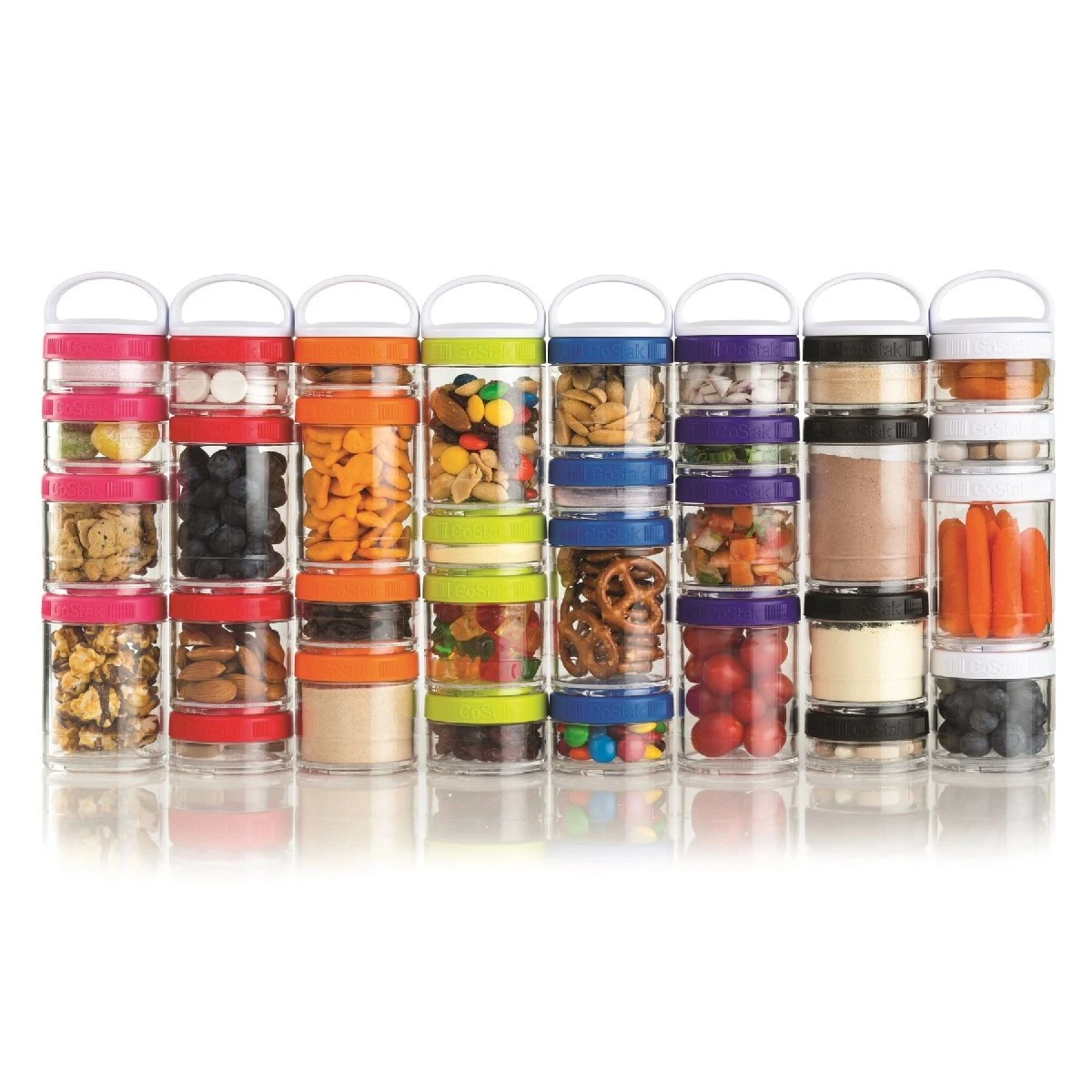 BlenderBottle Behälter GoStak 150ml Aqua 2er 2 BlenderBottle Behälter GoStak 150ml Aqua 2er – Bild 2