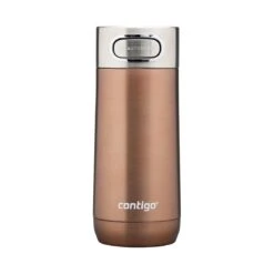 Contigo Thermotrinkflasche Luxe Autoseal Edelstahl 360ml (hält Stundenlang Kalt/heiss) Bronze