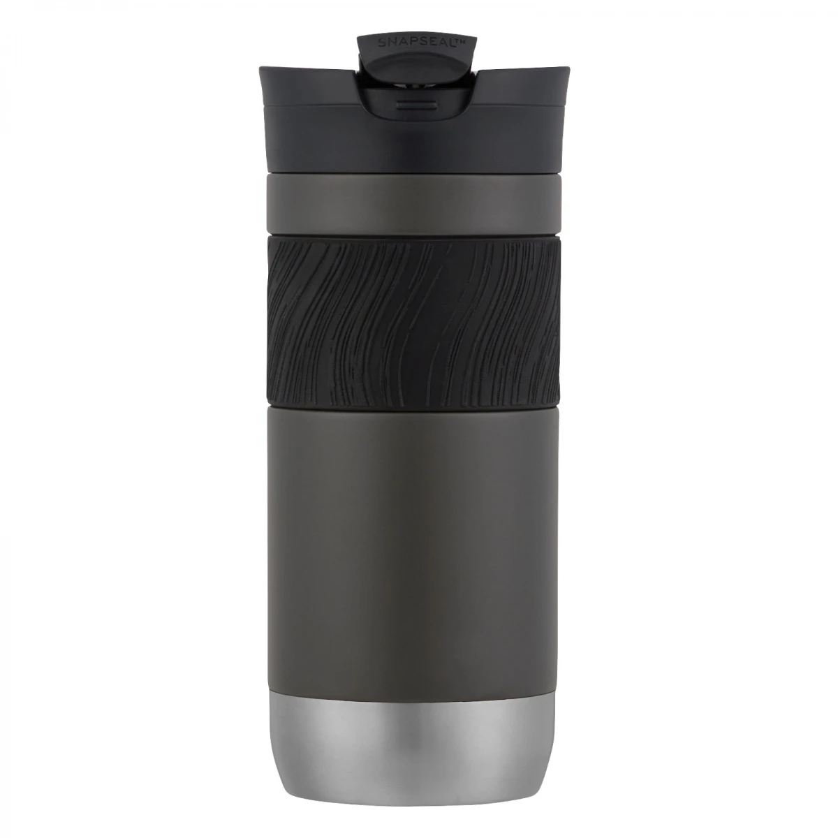 Contigo Trinkflasche SnapSeal Byron 2.0 Thermo Edelstahl (Thermalock-Vakuumisolierung) 470ml Sake Grau 2 Contigo Trinkflasche SnapSeal Byron 2.0 Thermo Edelstahl (Thermalock-Vakuumisolierung) 470ml Sake Grau – Bild 2