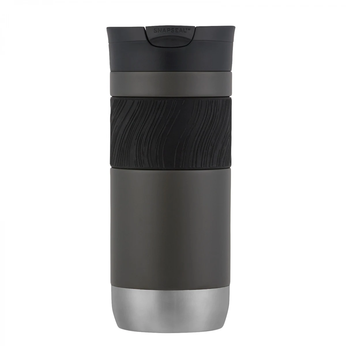 Contigo Trinkflasche SnapSeal Byron 2.0 Thermo Edelstahl (Thermalock-Vakuumisolierung) 470ml Sake Grau 3 Contigo Trinkflasche SnapSeal Byron 2.0 Thermo Edelstahl (Thermalock-Vakuumisolierung) 470ml Sake Grau – Bild 3