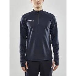 Craft Sport-Langarmshirt Evolve Halfzip - Strapazierfähig, Aus Stretchmaterial - Dunkelgrau Herren