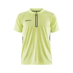 Craft Sport-Polo Pro Control Impact (leicht, Atmungsaktiv) Lime/grau Herren