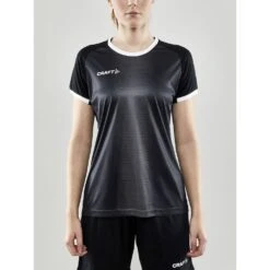 Craft Sport-Shirt (Trikot) Progress 2.0 Graphic Jersey - Leicht, Funktionell Und Stretchmaterial - Schwarz/weiss Damen
