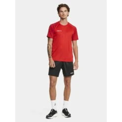 Craft Sport-Tshirt Squad 2.0 Contrast Jersey (hohe Elastizität, Bequeme Passform) Rot Herren -Head || Wilson || YONEX Verkäufe Craft Tshirt Squad 2.0 Contrast Herren 1912725 430476 5 1000x1000 1