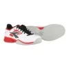 Diadora S. Challenge 2 Carpet Weiss/rot Indoor-Tennisschuhe Kinder