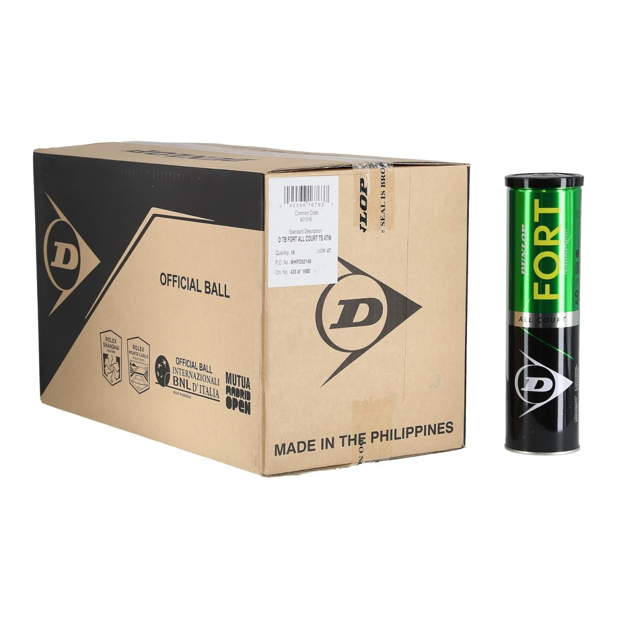 Dunlop Tennisbälle Fort Allcourt TS Dose 18x4er Im Karton 1 Dunlop Tennisbälle Fort Allcourt TS Dose 18x4er Im Karton