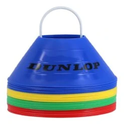 Dunlop Markierungshütchen SET 20 Stück Farblich Sortiert