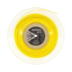 Dunlop Tennissaite Explosive Bite (Haltbarkeit+Spin) Gelb 200m Rolle