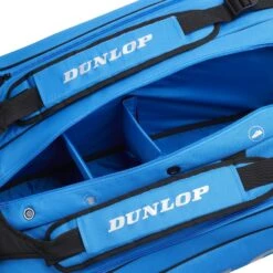 Dunlop Srixon Tennis-Racketbag FX Performance (Schlägertasche, 3 Hauptfächer, Thermofach) Schwarz/blau 12er -Head || Wilson || YONEX Verkäufe Dunlop 10337120 FX PERFORMANCE 12RKT THERMO Tasche204 750x750 1