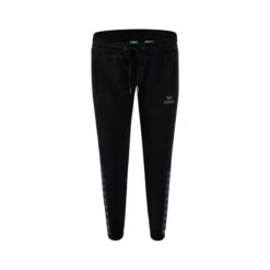 Erima Jogginghose Essential Team Sweathose (weicher Baumwollmix, Reißverschlusstaschen) Schwarz/grau Damen
