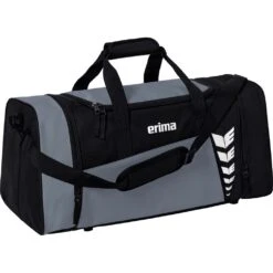 Erima Sporttasche Six Wings (Größe L - 76 Liter) Grau/schwarz 70x32x34cm