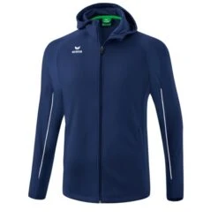 Erima Trainingsjacke Liga Star Mit Kapuze (strapazierfähig Und Elastisches Funktionsmaterial) Navyblau/weiss Herren