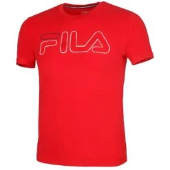 Fila Tshirt Ricki Logo (Baumwolle) Rot Herren