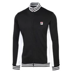 Fila Sportjacke Olaf Classic Retrolook Schwarz/weiss Herren
