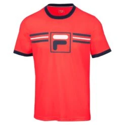 Aktion Noch Gültig Klicken Sie Auf Das Icon, Um Eine Erklärung Zu Erhalten. Fila Tshirt Oscar (angenehmes Tragegefühl) Rot Herren