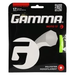 Gamma Tennissaite Moto (Haltbarkeit+Spin) Limettegrün 12m Set -Head || Wilson || YONEX Verkäufe GAMMA MOTO LIMETE SET 1 24MM 1 1200x1200 1
