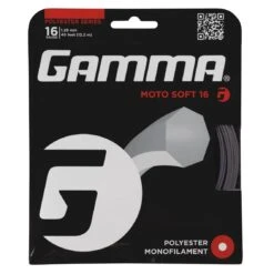 Besaitung Mit Tennissaite Gamma Moto Soft (Haltbarkeit+Touch) Grau