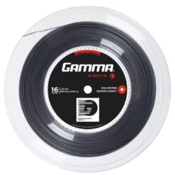 Gamma Tennissaite IO Soft (Haltbarkeit+Touch) Grau 200m Rolle