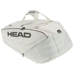 Head Tennis-Racketbag Pro X Racquet Bag XL (Schlägertasche, 2 Hauptfächer) 2023 Corduroy Weiss 12er