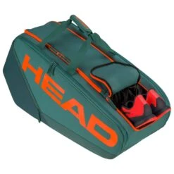 Head Tennis-Racketbag Pro Racquet Bag XL (Schlägertasche, 3 Hauptfächer) 2023 Cyangrün/orange 12er -Head || Wilson || YONEX Verkäufe Head 260203 DYFO Pro Racquet Tasche 3 1000x1000 1