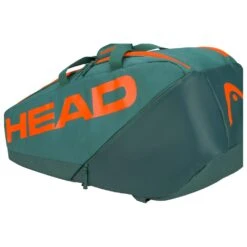 Head Tennis-Racketbag Pro Racquet Bag M (Schlägertasche, 2 Hauptfächer) 2023 Cyangrün/orange 6er -Head || Wilson || YONEX Verkäufe Head 260223 DYFO Pro Racquet Tasche 3 1000x1000 1
