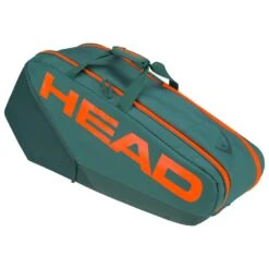 Head Tennis-Racketbag Pro Racquet Bag M (Schlägertasche, 2 Hauptfächer) 2023 Cyangrün/orange 6er -Head || Wilson || YONEX Verkäufe Head 260223 DYFO Pro Racquet Tasche 4 1000x1000 1