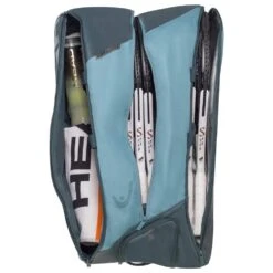 Head Tennis-Racketbag Tour Racquet Bag XL (Schlägertasche, 3 Hauptfächer) 2023 Cyanblau 12er -Head || Wilson || YONEX Verkäufe Head 260703 CB Tour Racquet Tasche 2 1000x1000 1