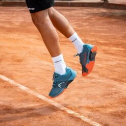 Head Tennisschuhe Revolt Pro 4.0 Clay/Sandplatz Blaugrau/orange Herren -Head || Wilson || YONEX Verkäufe Head 273132 BSOR Revolt Pro Tennisschuh 4 1000x1000 1