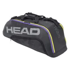 Head Tennis-Racketbag Tour Team (Schlägertasche, 2 Hauptfächer) Schwarz/lila 6R