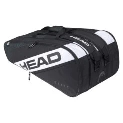 Head Tennis-Racketbag Elite (Schlägertasche, 3 Hauptfächer) Schwarz/weiss 12R