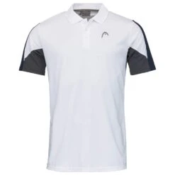Head Tennis-Polo Club Technical 2022 (Moisture Transfer Microfiber Technologie) Weiss/dunkelblau Herren