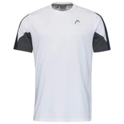 Head Tennis-Tshirt Club Technical 2022 (Moisture Transfer Microfiber Technologie) Weiss/dunkelblau Herren