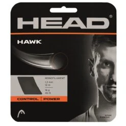 Besaitung Mit Tennissaite Head Hawk (Haltbarkeit+Power) Weiss