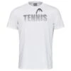 Head Tennis-Tshirt Club Colin 2023 (Mischgewebe) Weiss/schwarz Herren