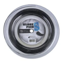 IsoSpeed Tennissaite Black Fire S (Haltbarkeit+Spin) 1.25mm Schwarz 200m Rolle