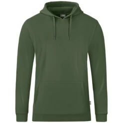 JAKO Freizeit Kapuzenpullover Hoodie Organic (Bio-Baumwolle) Olivegrün Jungen