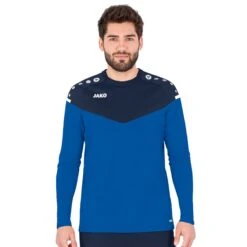 JAKO Sport-Langarmshirt Sweat Champ 2.0 (100% Polyester) Blau/marine Herren