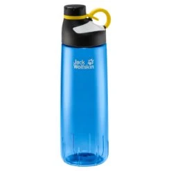 Jack Wolfskin Trinkflasche Mancora 1.0 (unverwüstliche Weithalsflasche Mit Trinkausguss) 1 Liter Blau