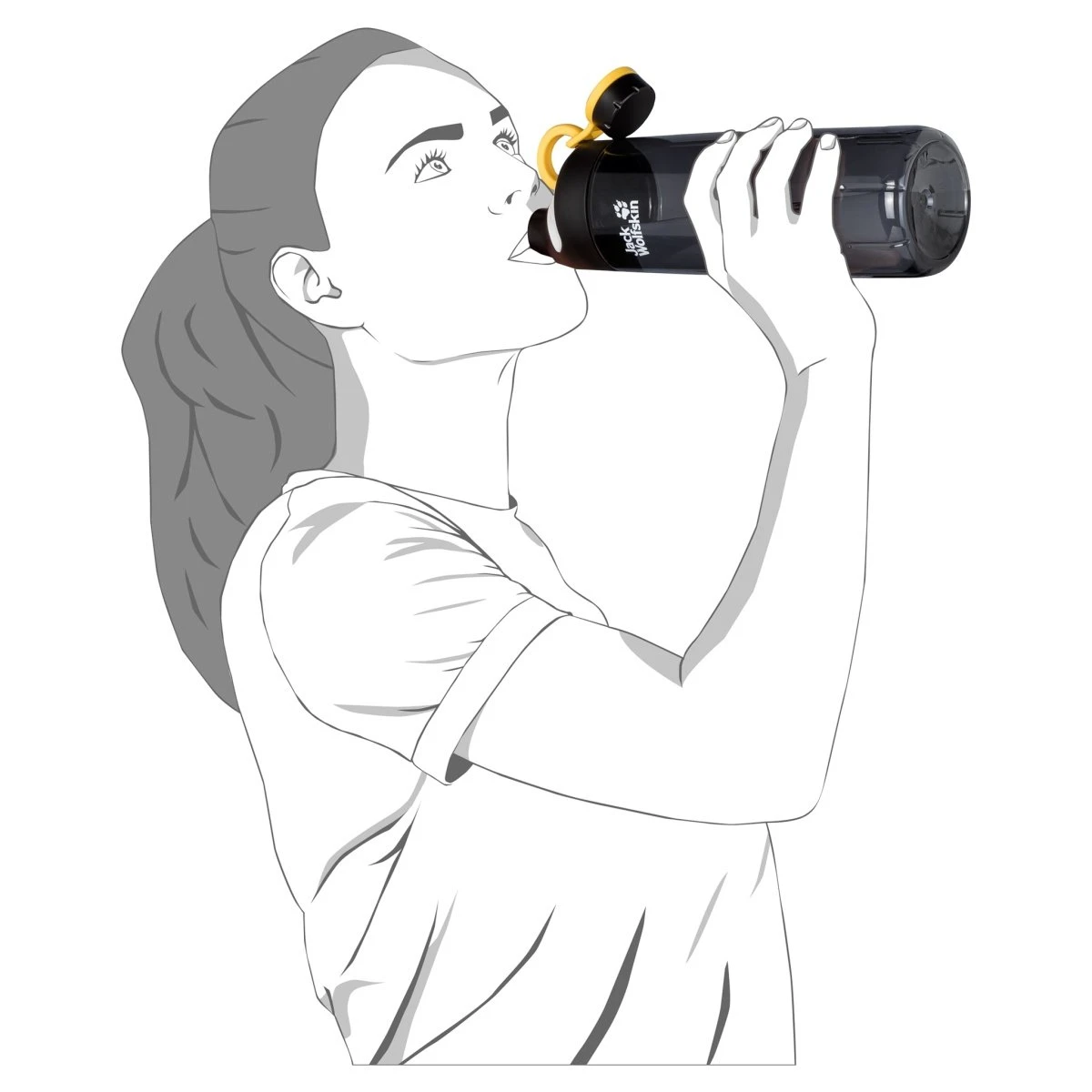 Jack Wolfskin Trinkflasche Mancora 1.0 (unverwüstliche Weithalsflasche Mit Trinkausguss) 1 Liter Pink 2 Jack Wolfskin Trinkflasche Mancora 1.0 (unverwüstliche Weithalsflasche Mit Trinkausguss) 1 Liter Pink – Bild 2