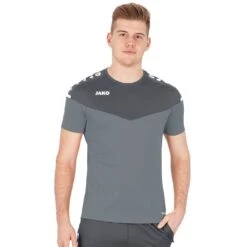 JAKO Sport-Tshirt Champ 2.0 (100% Polyester) Grau Herren