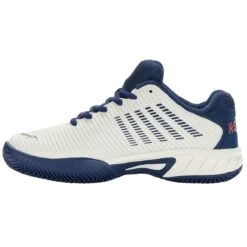 KSwiss Tennisschuhe Hypercourt Express 2 Clay/Sandplatz 2023 Weiss/opalblau Kinder -Head || Wilson || YONEX Verkäufe KSwiss 86614 146 Hypercourt Express Schuh204 1200x1200 1