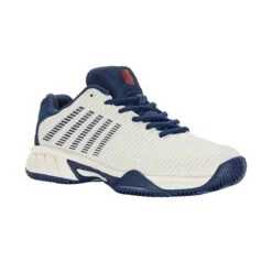 KSwiss Tennisschuhe Hypercourt Express 2 Clay/Sandplatz 2023 Weiss/opalblau Kinder -Head || Wilson || YONEX Verkäufe KSwiss 86614 146 Hypercourt Express Schuh207 1200x1200 1