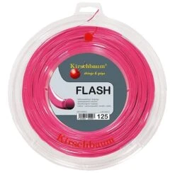Kirschbaum Tennissaite Flash (Haltbarkeit+Power) Pink 200m Rolle